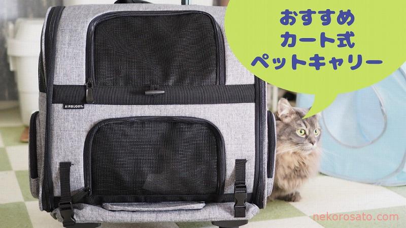 【エアバギーforペットフィット】猫2匹飼いのキャリーバッグはカート式がおすすめ！｜口コミレビュー